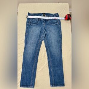 Z Cavaricci Women's Straight Jeans Blue Denim Stretch 5-Pocket